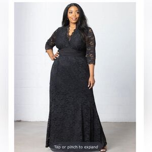 Kiyonna Screen Siren Lace Evening Gown